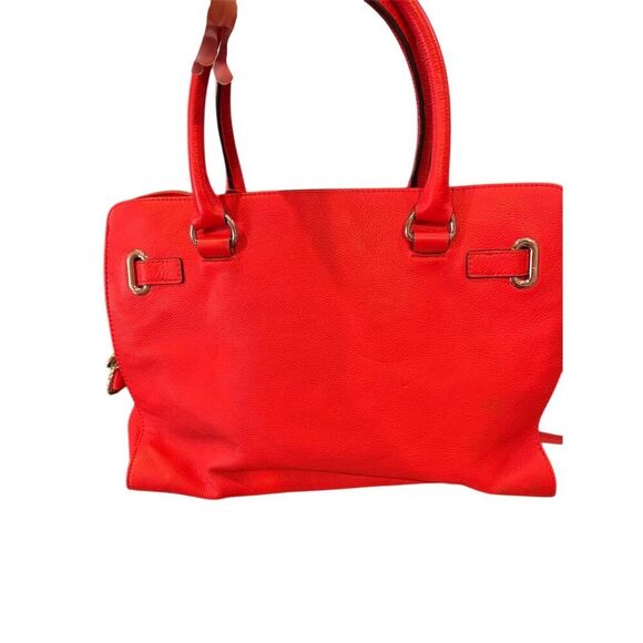 Michael Kors Large Hamilton Satchel Mandarin Orange Gold Hardware Bag - Picture 5 of 10